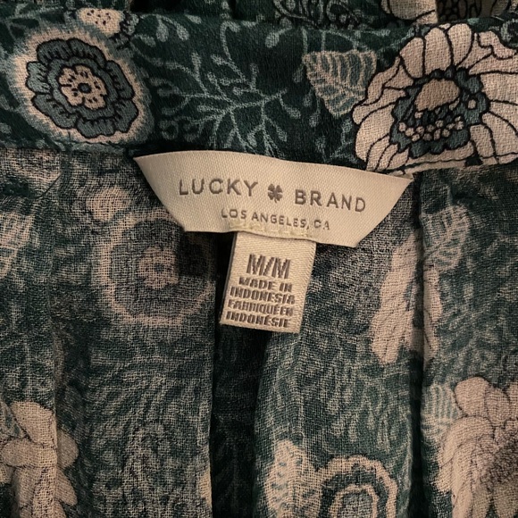 Lucky Brand, Green floral, Blouse - Picture 7 of 9